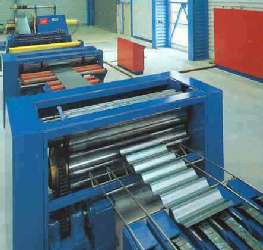 production unit for corrugated web